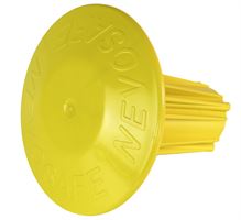 Schutzkappe NEVOSAFE-PLUS m. Stahleinlage gelb für Eisenende 6-20mm 90Stk/Kart 24Kart/Pal, ZSKAS620G90