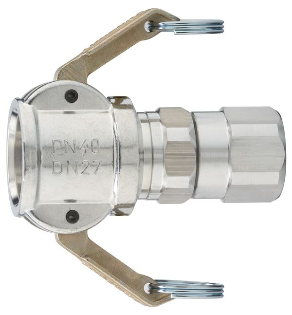 Mörtelschlauch-Kupplung 25mm MT 1" IG Alu drehbar mit Dichtung, Z00040729