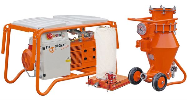 Förderanlage PFT SILOMAT TRANS PLUS 105 5,5kW inkl. Einblashaube u. Zubehör, Z00655336SET