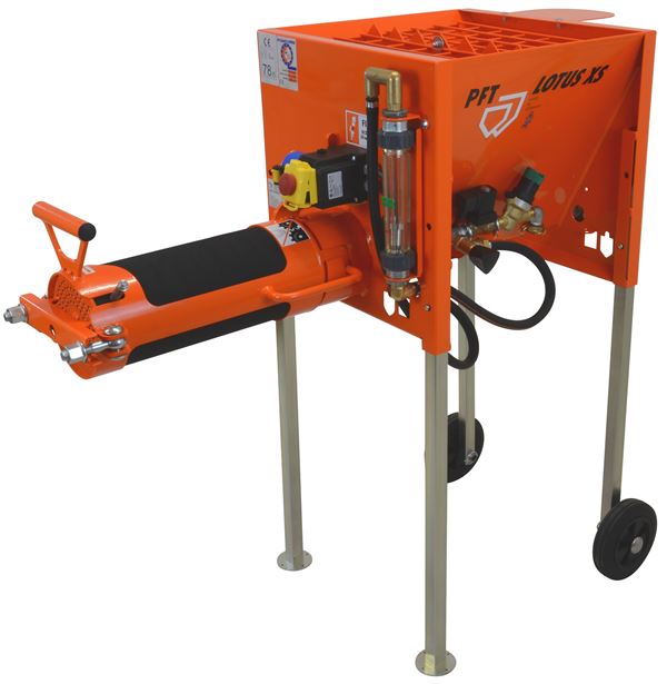 Durchlaufmischer PFT LOTUS XS R Spachtel 230V/1,3kW mit Gummimischrohr, Z00754071