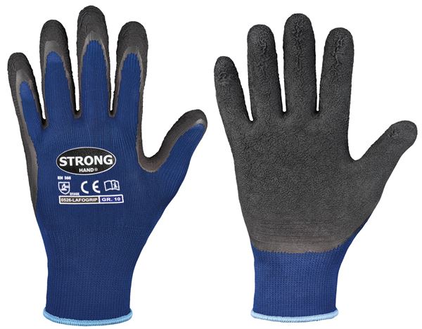 Handschuh Feinstrick LAFOGRIP STRONGHAND®, blau, EN388, Gr. 10, VPE120, Z052610