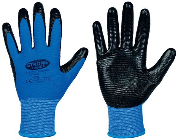 Handschuh Feinstrick PROFILGRIP STRONGHAND®, blau, EN388, Gr. 10, VPE120, Z058210