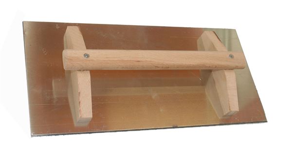 Reibebrett Alu 420x200mm mit Belag und Klettverschluss 25Stk/Karton, Z0886500