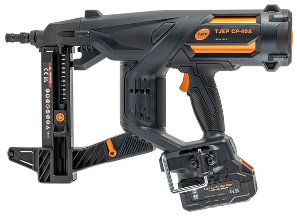 =81= Akku-Betonnagler TJEP CP-40A 18V 4,0Ah Li-Ion inkl. 2 Akkus, Ladegerät, im Koffer, Z100745