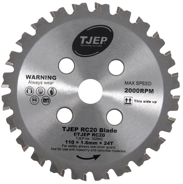 Diamantsägeblatt TJEP RC20 110x1,6mm für Bündig-Stahlsägen TJEP RC20/RC20A, Z102942