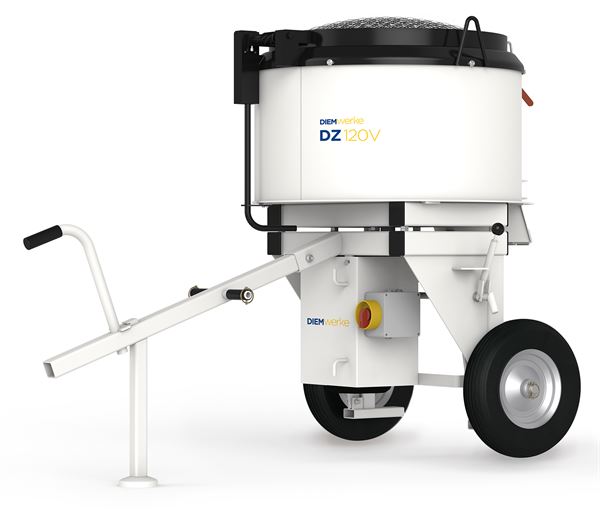 Zwangsmischer DIEM DZ 120V fahrbar 400V/4,0kW Inhalt 196l Mischmenge 120l 272kg, Z10727