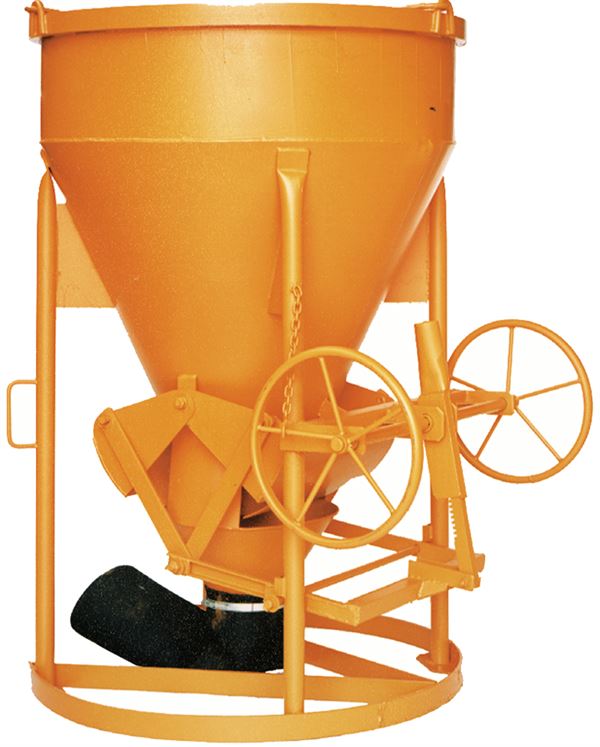 Betonsilo 1016H.13, 1250l zylindrisch-konisch mit Handrad, Z10870