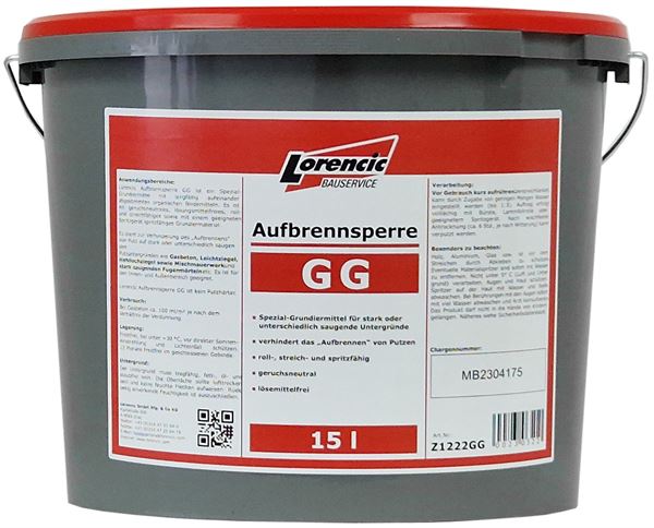 Aufbrennsperre GG geruchsfrei 15l/Kübel ***Frostgefahr***, Z1222GG