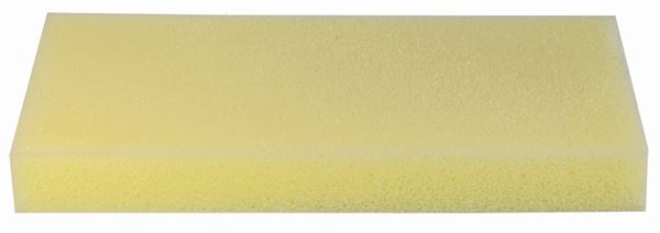 Ersatzgummi gelb für Reibebrett Alu 280x140x30mm VPE10, Z12983