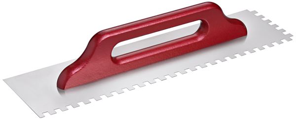 Aufziehglätte Profi 500x130x0,7mm E10 RF gezahnt - Griff geschraubt VPE25, Z1748310