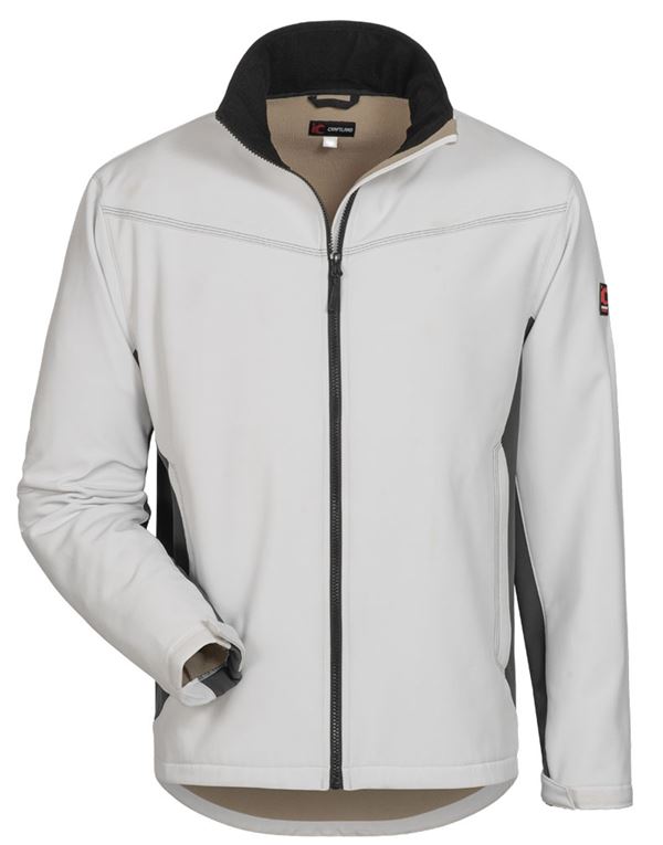 Softshell-Jacke LAURIN CRAFTLAND®, weiß/grau, Gr. S, VPE5, Z19972S