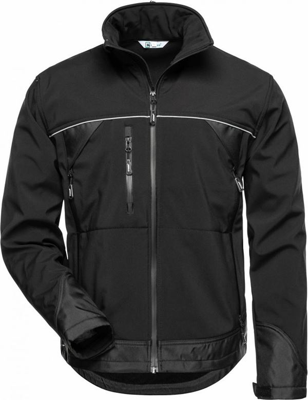 Softshell-Jacke ALPHA ELYSEE®, schwarz/schwarz, Gr. M, VPE10, Z20001M