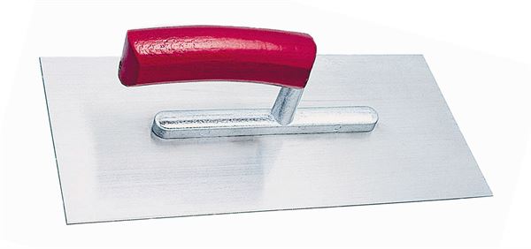 Glättkelle 280x130x0,7mm - gebogener Griff, Alu-Steg VPE33, Z2100702