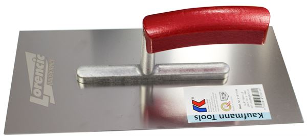 Glättkelle 280x130x1,0mm RF - gebogener Griff, Alu-Steg VPE33, Z2101102