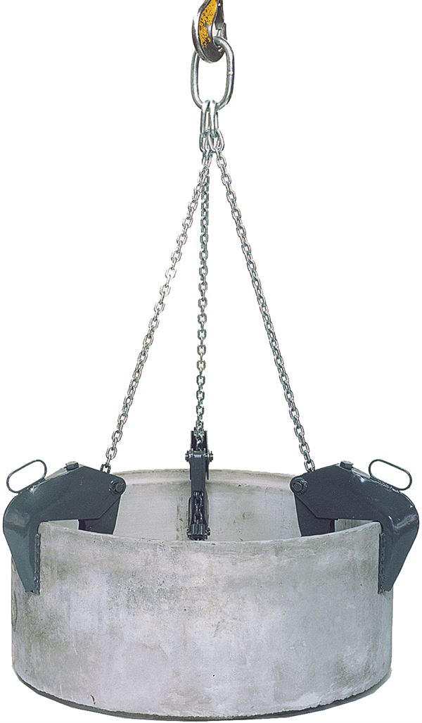 Rohrgehänge 1061.1, 1500 kg 1,7m verzinkt, Kettenlänge gerippt, Z216000