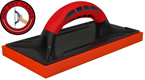 Reibebrett COMMODORE orange fein 280x140x20mm mit Belag VPE65, Z22635KO