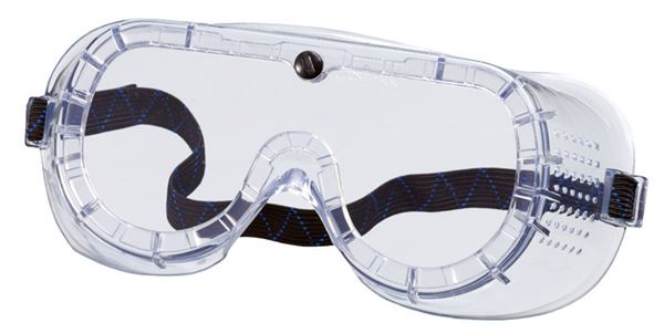 Universalbrille DIREKT, Vollsicht verstellbares Elastikkopfband, EN166, VPE200/20, Z233