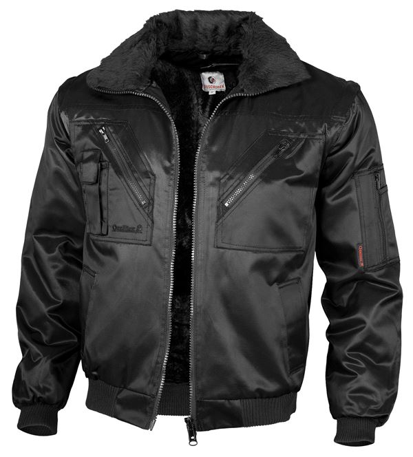 Pilotenjacke QUALITEX, schwarz, 265 g/m², Gr. XL, Z23618XL