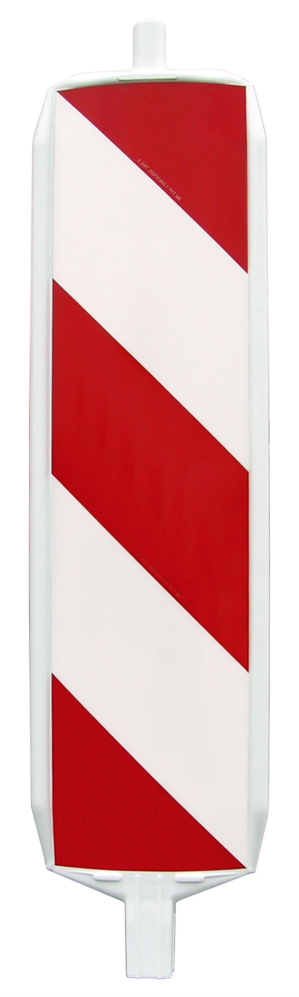 Standard-Bake rechts-/linksweisend rot-weiß Folie Typ1 m. Stutzen 60/60mm VPE72, Z25487