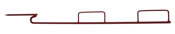 Lattenpfahl gebogen Stahl 1400mm 2 Lattenhalter geschlossen, Z271302