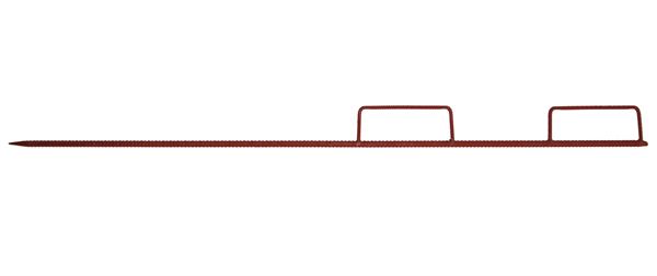 Lattenpfahl gerade Stahl 1500mm 2 Lattenhalter geschlossen, Z271502