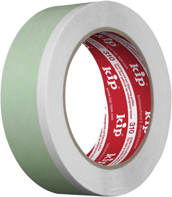 Doppelklebeband KIP 310 PREMIUM Duo 25mmx25m 48Roll/Kart 48Kart/Pal !K. Haft. f. Rückst.!, Z31025