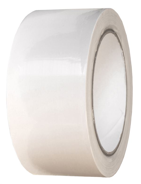 Klebeband PVC glatt weiß 50mm x 33m VPE36 !Keine Haftung f. Rückst.!, Z31755