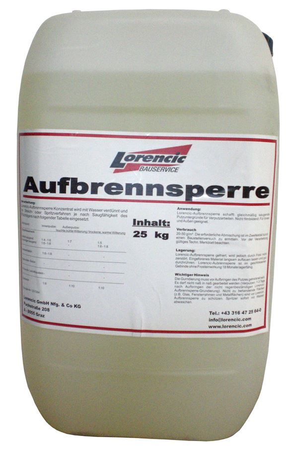 Aufbrennsperre 25kg/Kan. 28Kan./Pal ***Frostgefahr ab 0°C***, Z335LO