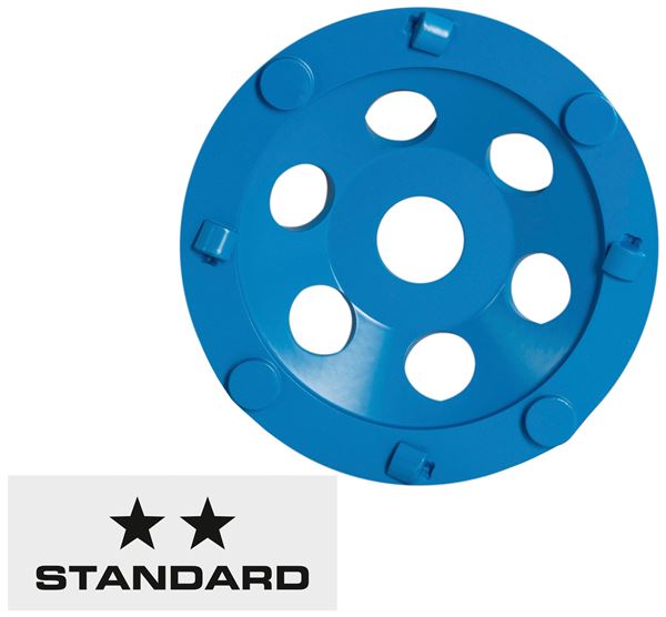 Topfscheibe STS-S 125x22x22,23, Sh 5mm, DGU-PCD mit Stützsegment TYROLIT, Z34558007