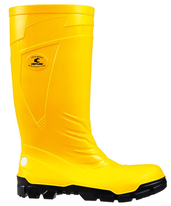 PVC-Sicherheitsstiefel RONCO CRAFTLAND® gelb, EN ISO 20345 S5 SRC, Gr. 42, Z3531042