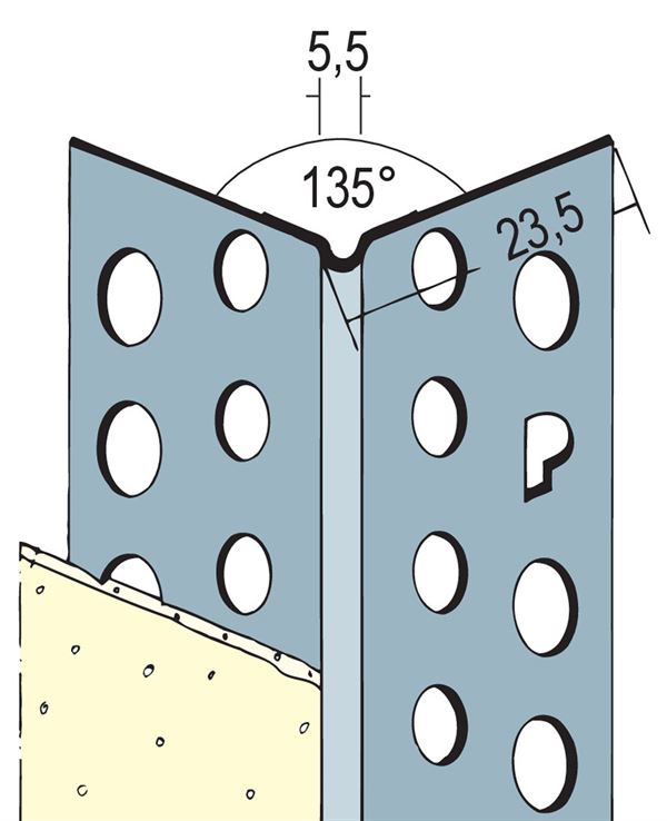 Alu-Eckwinkel 135° 23x23mm 3,00lfm/Sta 50Sta/Bd, Z40433