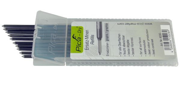 Graphitminen-Set 10-tlg für PICA-DRY Lochmarker, Z40943-1