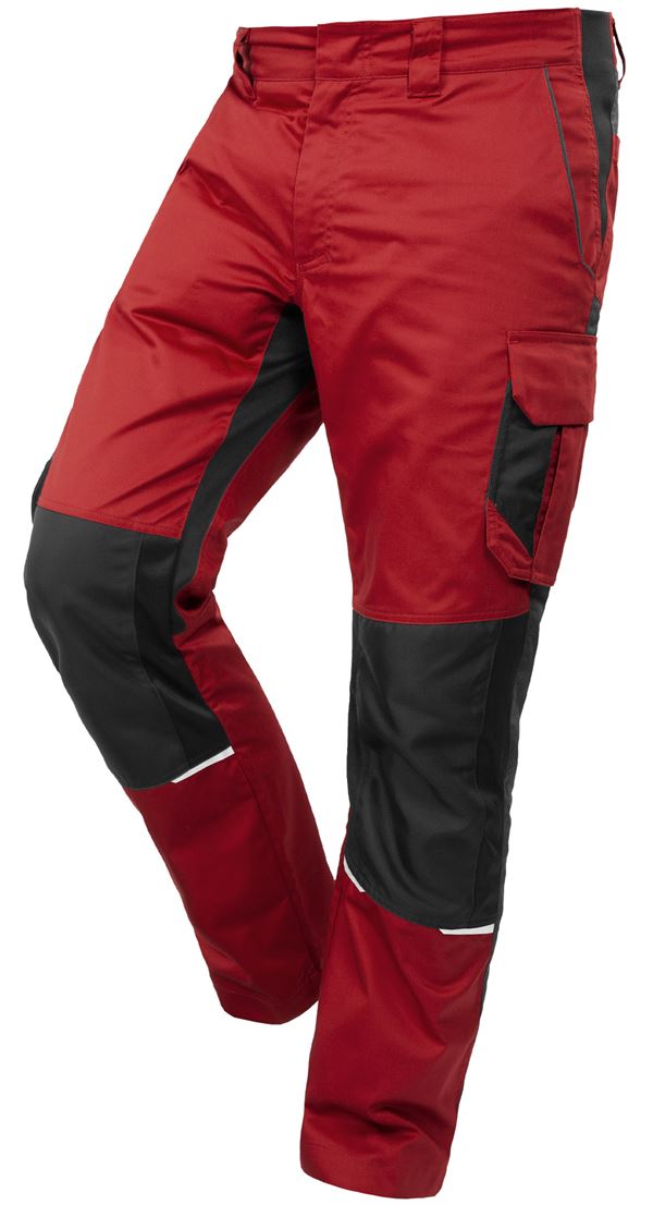 Bundhose QUALITEX IND, rot/anthrazit, 250 g/m², Gr. 60, Z42014-RABH60