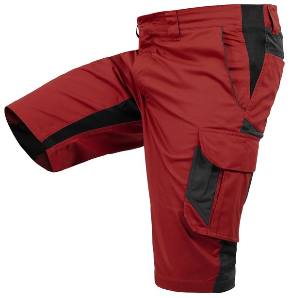 Arbeitsshorts QUALITEX IND, rot/anthrazit, 250 g/m², Gr. 62, Z47014-RAAS62