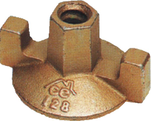Zweifl. Tellermutter Guss 80mm verzinkt, Z4811280