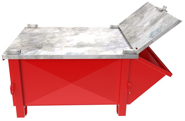 Deckel Allzweckmulde 850 Liter verzinkt, Z4811820V