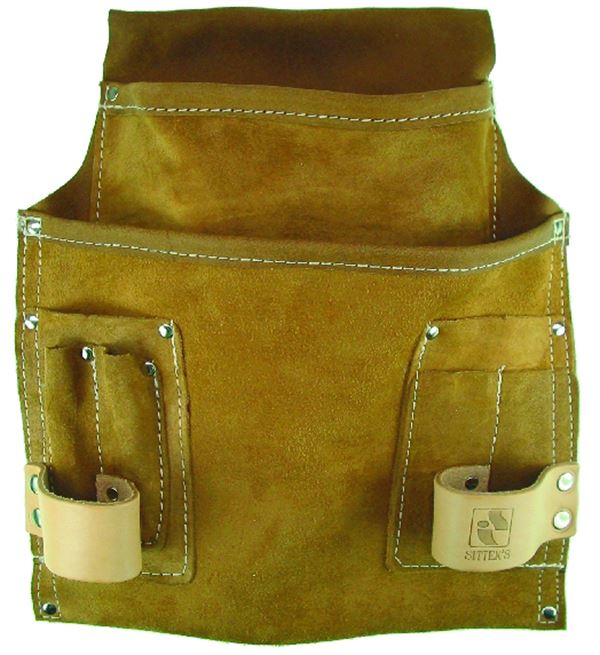 Nageltasche Zimmermann mit 2 Nagelfächer u. 2 Hammerschlaufen, Z49483