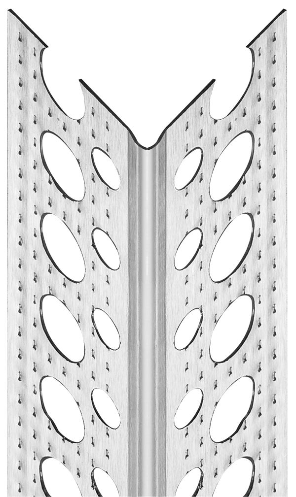 Alu-Eckwinkel 90° geprickelt 23,5x23,5mm 2,50lfm/Sta 50Sta/Bd 100Bd/Pal, Z5000250