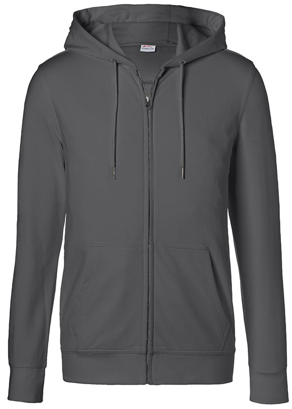 Kapuzen-Sweatjacke KÜBLER SHIRTS anthrazit 300 g/m² Gr. L, Z502297L