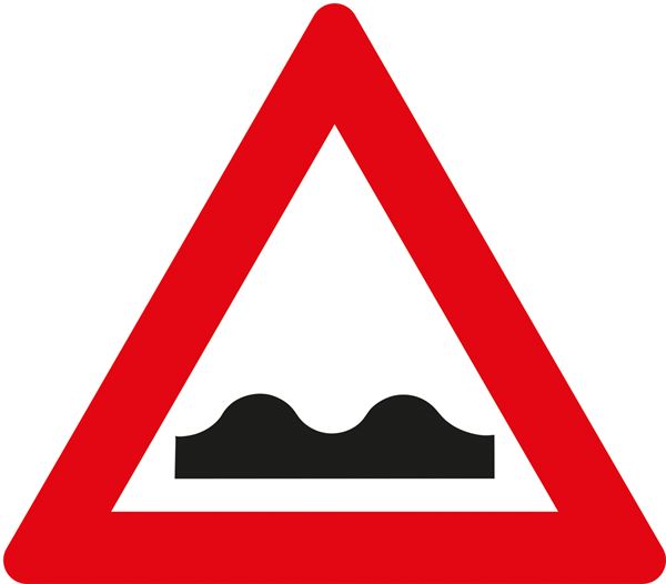 Verkehrszeichen §50/1, 1000/1,5mm, Querrinne oder Aufwölbung, Z50/1-1000