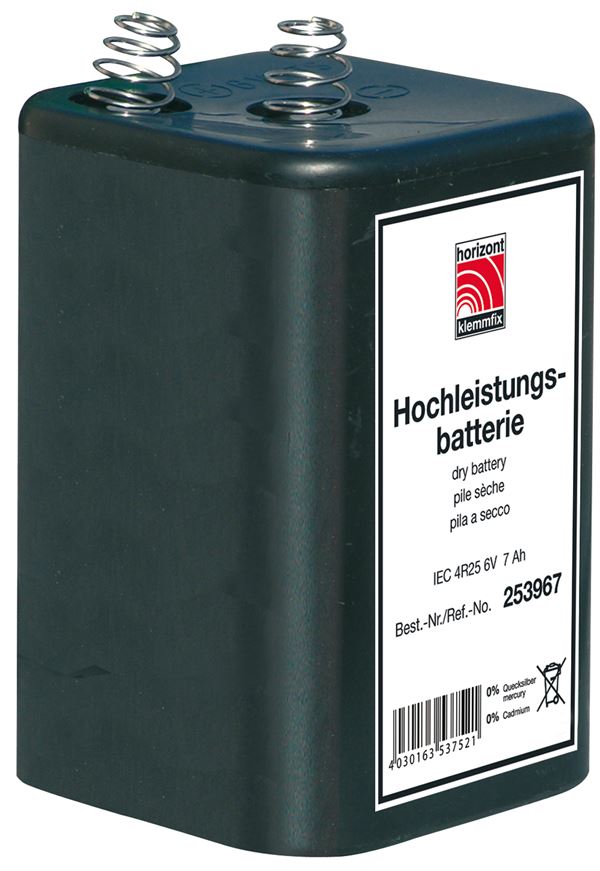 Kastenbatterie 6V/7Ah für Baustellenleuchte inkl. Entsorgung VPE24Stk/Kart, Z520055055