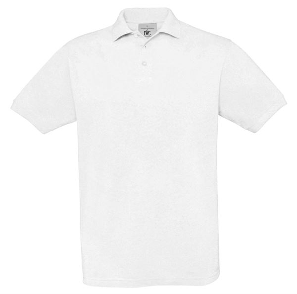 Poloshirt Piqué SAFRAN weiß, 180g/m², Gr. L, VPE10, Z54942L