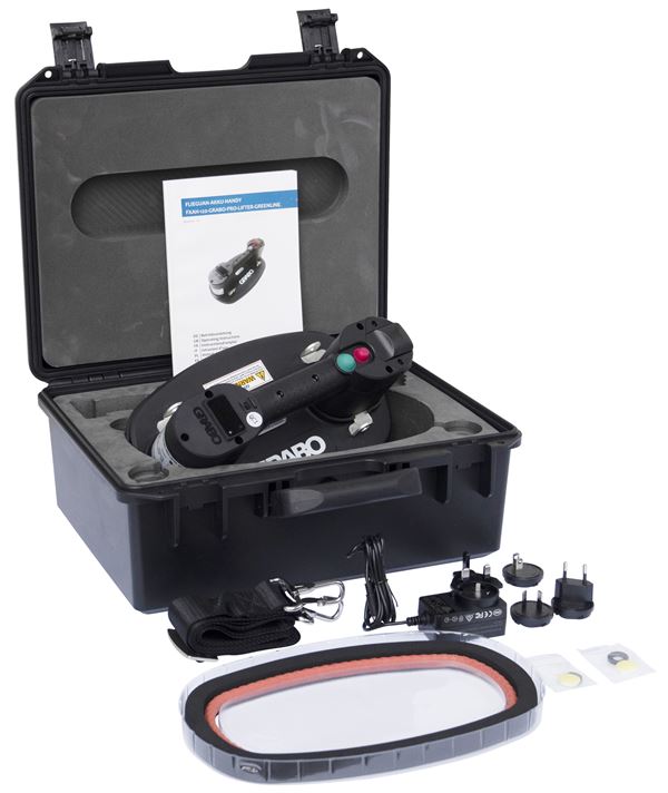 =81= Vakuum-Hand-Verlegegerät FXAH-120-PRO-LIFTER-GREENLINE PROBST m. Manometer, im Koffer, Z58500014