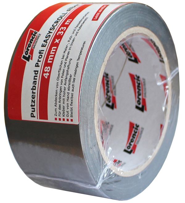 Putzerband Profi EASYSCROLL silber 48mm x 33m 36Roll/Kart !Keine Haft.f.Rückst.!, Z609650NLO