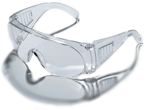 Mehrzweckbrille VISITOR IP klar, mit oberer Augenabdeckung, EN166, VPE300/12, Z633