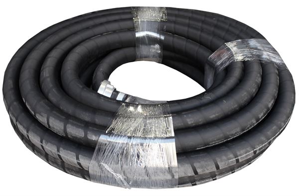 Förderschlauch Gummi NW 45/60 10bar kpl. mit C/45 Kupplungen 12,5m/Rolle 15Roll/Pal, Z6532125LO