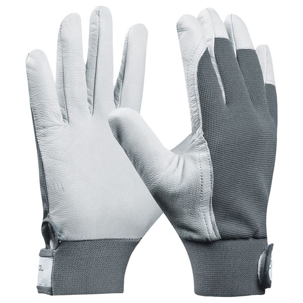Handschuh UNI FIT COMFORT Ziegenleder, grau, EN388, Gr. 9, VPE12/120, Z703432