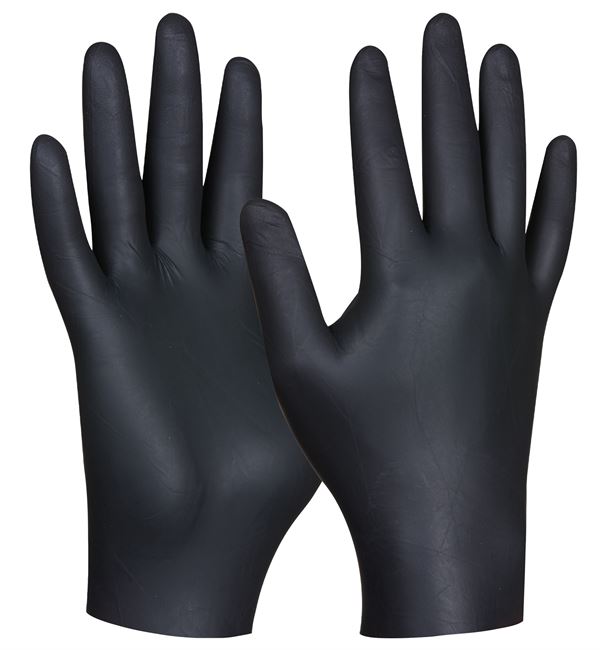 Einweghandschuh BLACK NITRIL ULTRA STRONG, ungepudert, Gr. S, 80Stk/Pack, VPE10, Z709629