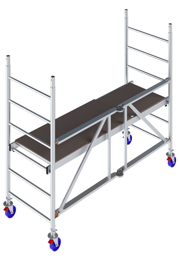 Alu-Faltgerüst KRAUSE® MONTO® PROTEC® XS Breitaufbau 2,00x0,60m, AH= 2,90m, Z942104