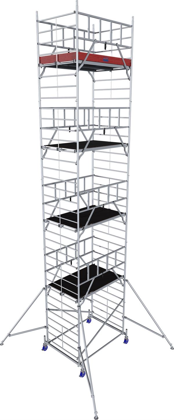 Alu-Rollgerüst KRAUSE® MONTO® PROTEC® XXL Breitaufbau 2,00x1,20m, AH= 10,30m, Z945174